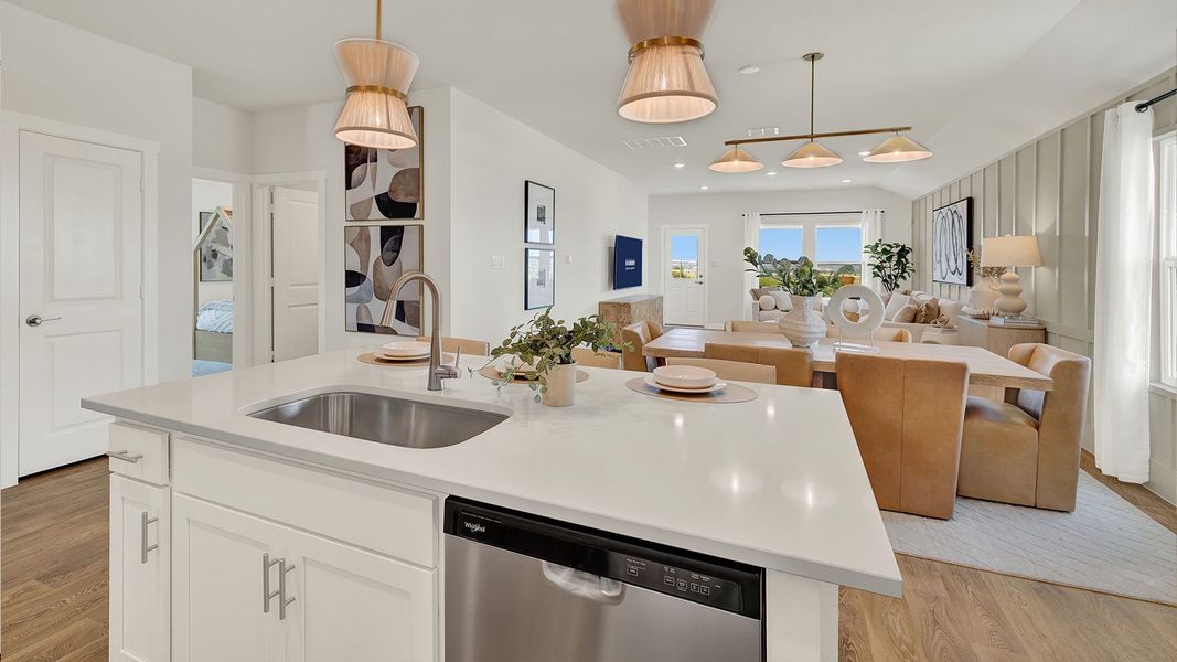 Furnished interior in a model home at Mayfair in New Braunfels (Image 36).
