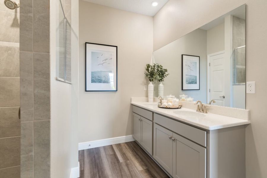 Furnished interior in a model home at Sebastian Highlands in Sebastian (Image 32).