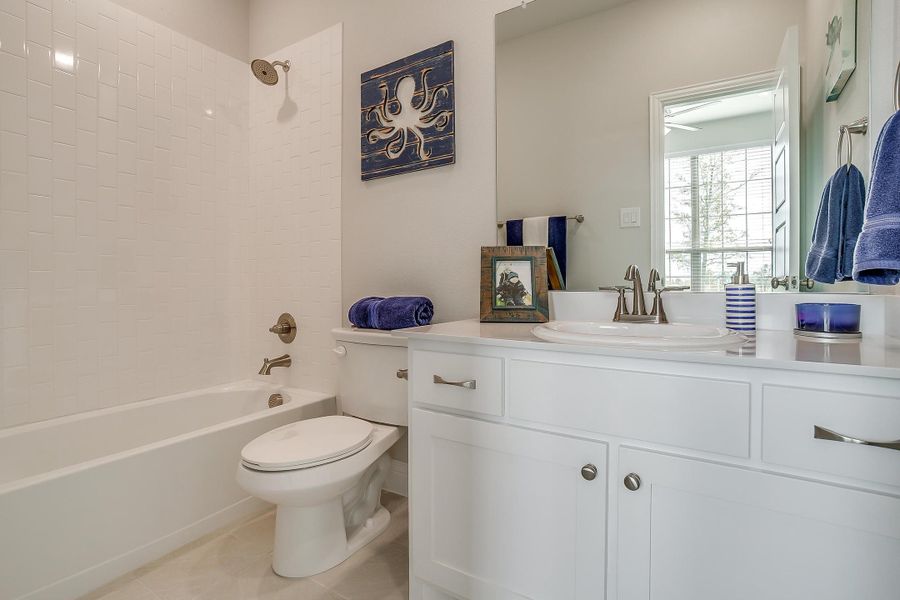 Furnished interior in a model home at Creekview Farms in Greenville (Image 41).