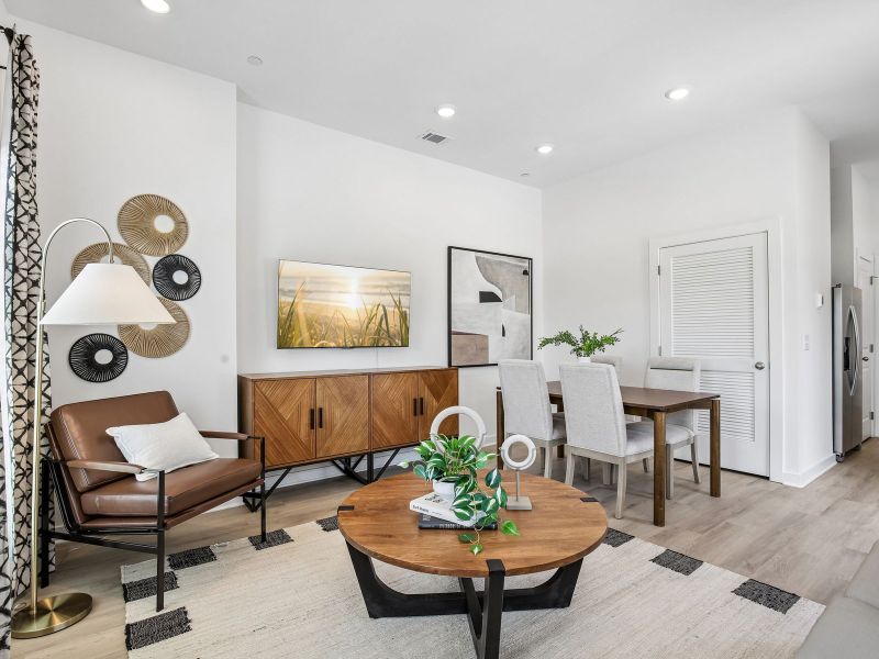 Furnished interior in a model home at Preston Park in Spring Hill (Image 3).
