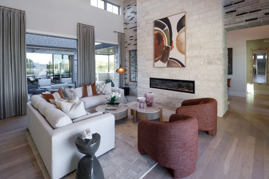 Furnished interior in a model home at Dean Farms in Lucas (Image 31).