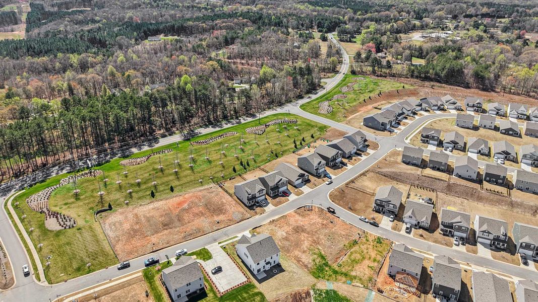 Aerial view of the Laurelbrook community in Sherrills Ford, NC, showing layout and nearby surroundings (Image 10).