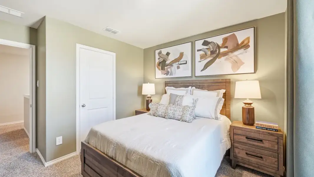 Furnished interior in a model home at Ponder Farms in Ponder (Image 14).