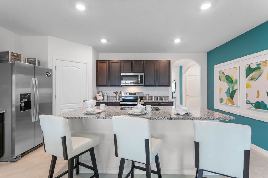 Furnished interior in a model home at Villamar in Winter Haven (Image 22).