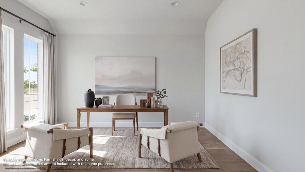Furnished interior in a model home at Canyon Falls 50' in Northlake (Image 10).