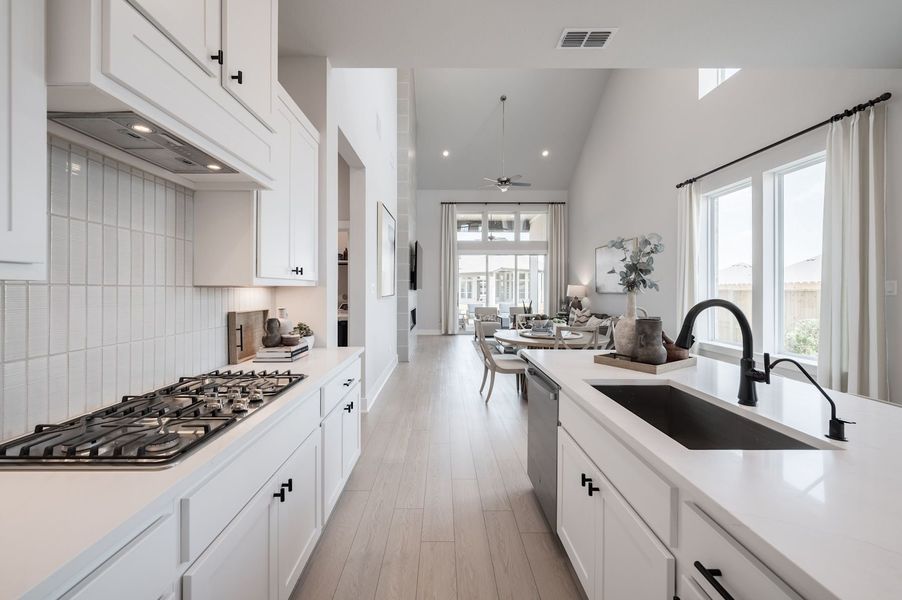 Furnished interior in a model home at Azalea Trails in Cypress (Image 5).