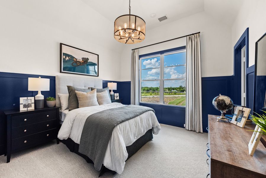 Furnished interior in a model home at The Homestead - 72' in Rockwall (Image 24).