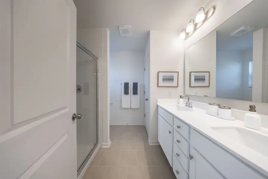 Furnished interior in a model home at Somerset Heights Townhomes in Winston-Salem (Image 5). Furnished interior in a model home at Somerset Heights Townhomes in Winston-Salem (Image 5).