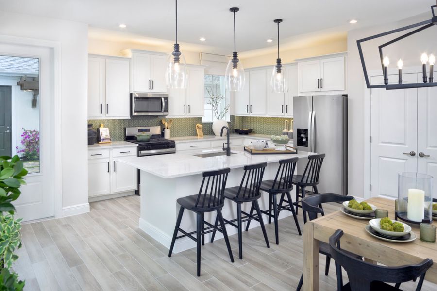 Furnished interior in a model home at SeaWinds in St. Petersburg (Image 7).