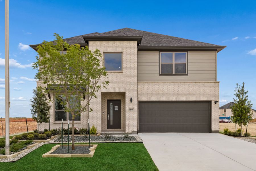 Madero Winters Model Home in Haslet TX by Trophy Signature Homes