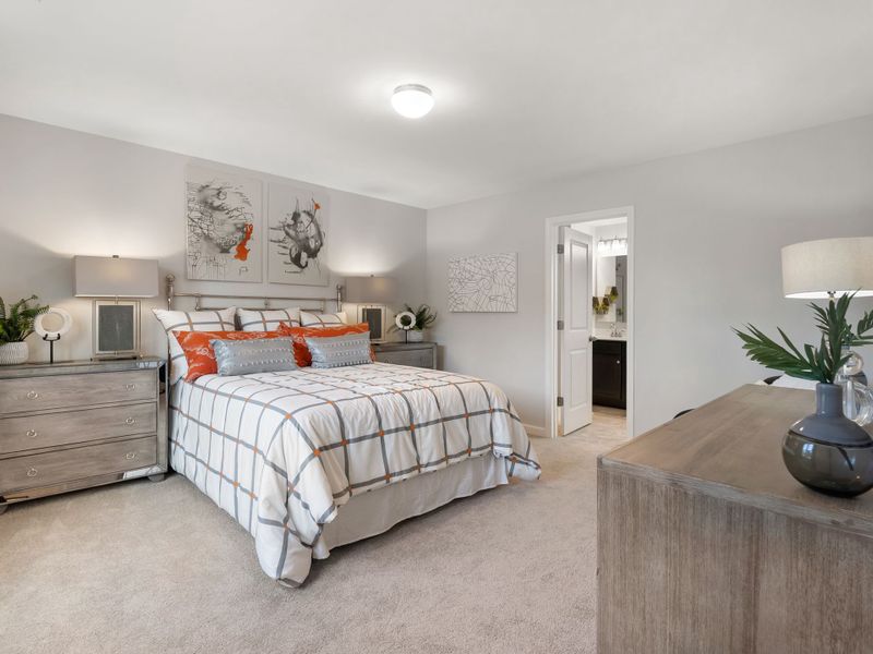 Furnished interior in a model home at Gatehouse Manor in Winston-Salem (Image 5).