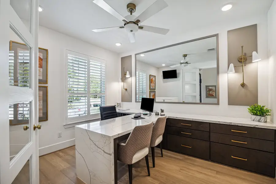 Furnished interior in a model home at ARTAVIA® - 60' in Conroe (Image 5).