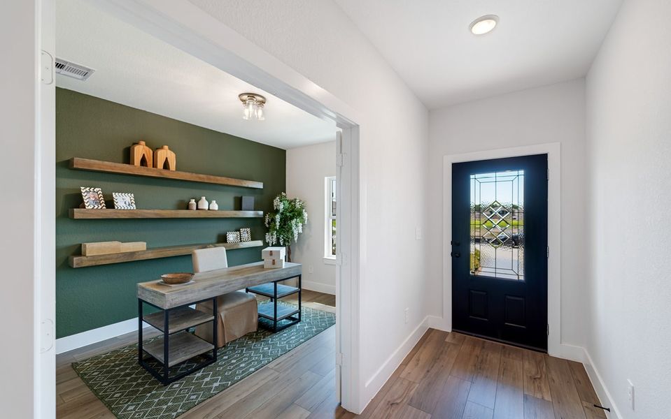 Furnished interior in a model home at Austin Colony in Angleton (Image 5).