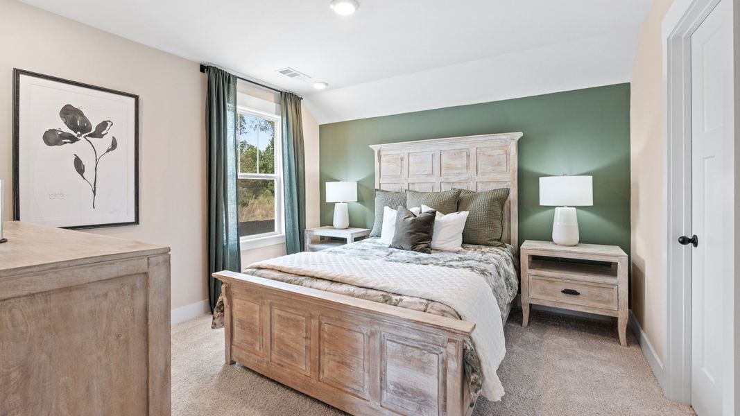 Furnished interior in a model home at Barton Hollow in Fountain Inn (Image 19).