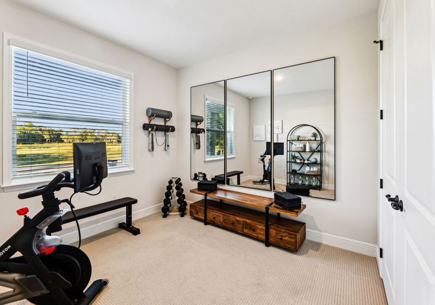 Furnished interior in a model home at Caney Creek in Jacksonville (Image 12).