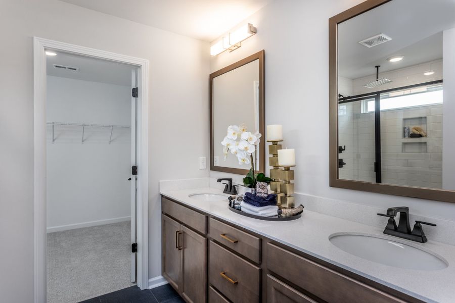 Furnished interior in a model home at Pembroke in Hope Mills (Image 30).