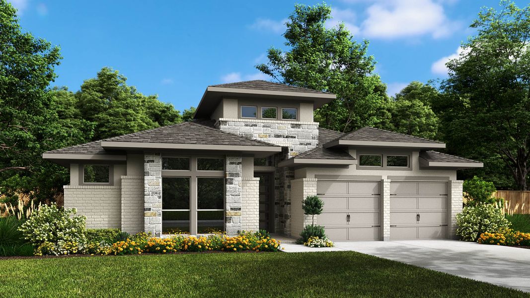 Front exterior of a home in the Devonshire community, located in Forney, TX (Image 4).