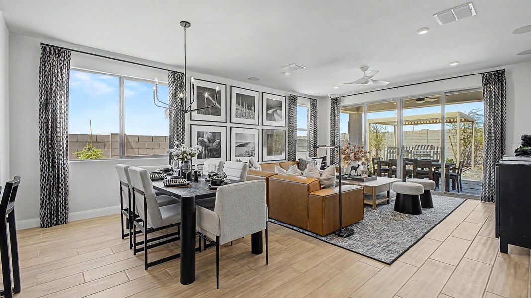 Furnished interior in a model home at Apache Farms in Buckeye (Image 6).