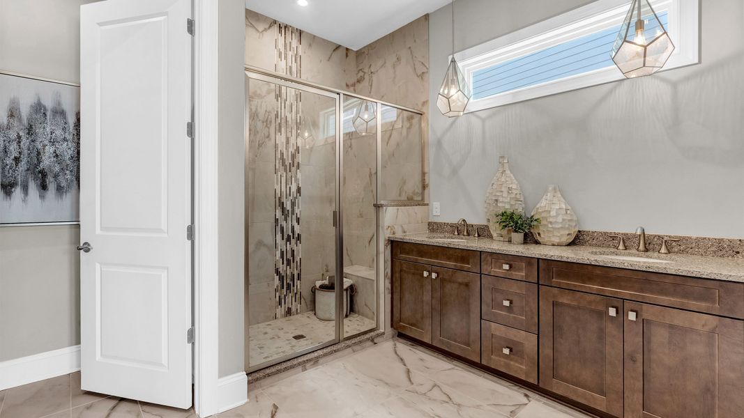 Furnished interior in a model home at Cresswind at Rocky River - OPEN 2026 in Locust (Image 13). Furnished interior in a model home at Cresswind at Rocky River - OPEN 2026 in Locust (Image 13).