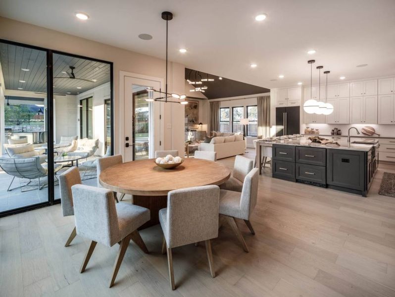 Furnished interior in a model home at Windsong Ranch in Prosper (Image 27).