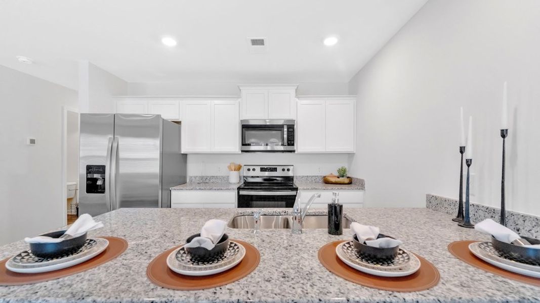 Furnished interior in a model home at Warren's Way Townhomes in Jonesborough (Image 11).