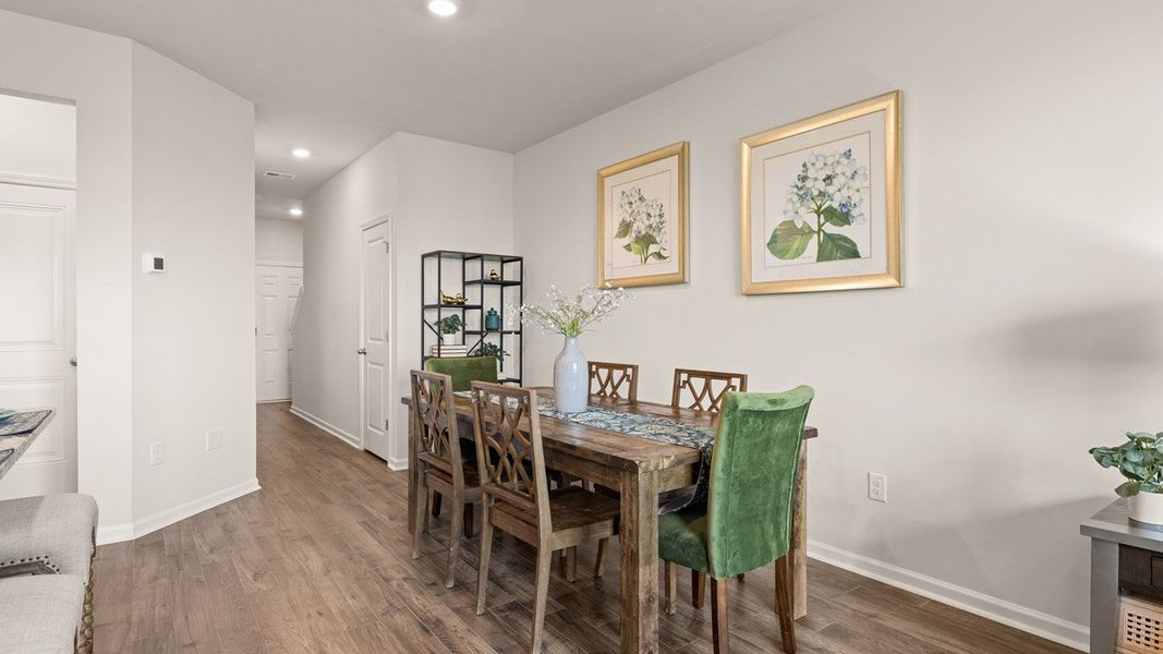 Furnished interior in a model home at Laurel Park Townhomes in Hephzibah (Image 11).