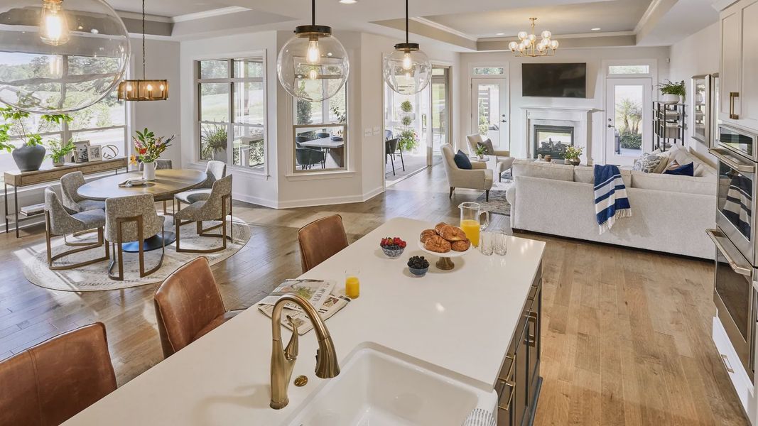 Furnished interior in a model home at The Courtyards at Walters Farm in Huntersville (Image 7). Furnished interior in a model home at The Courtyards at Walters Farm in Huntersville (Image 7).