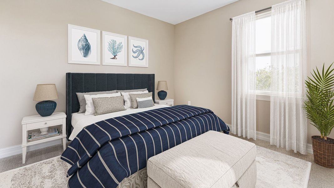 Furnished interior in a model home at Cape Coral Signature in Cape Coral (Image 24).