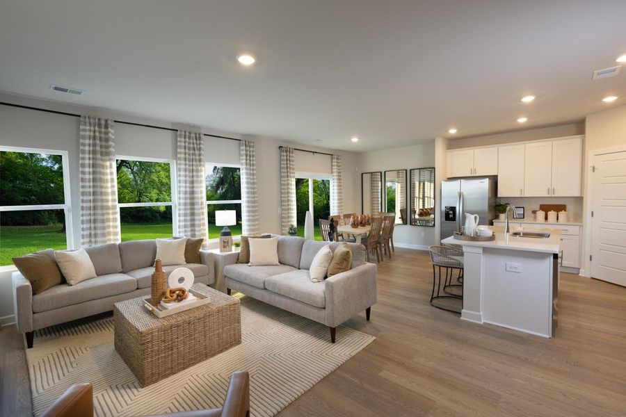 Furnished interior in a model home at Chatham Forest in Duncan (Image 3).