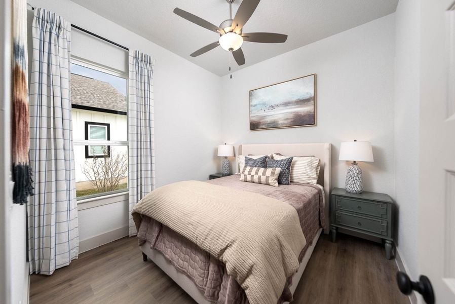 Furnished interior in a model home at Weltner Farms 60’s in New Braunfels (Image 33).