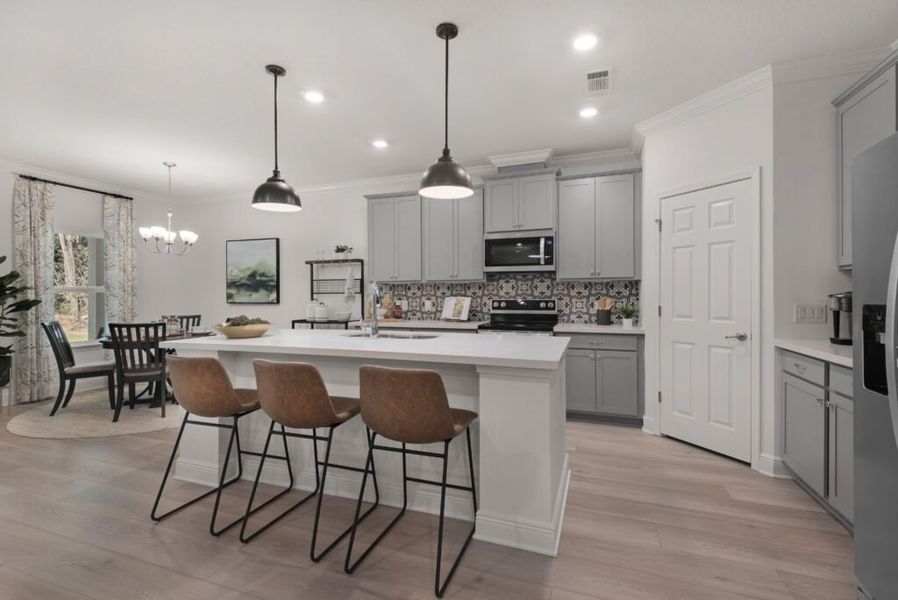 Furnished interior in a model home at Navarre in Navarre (Image 5).