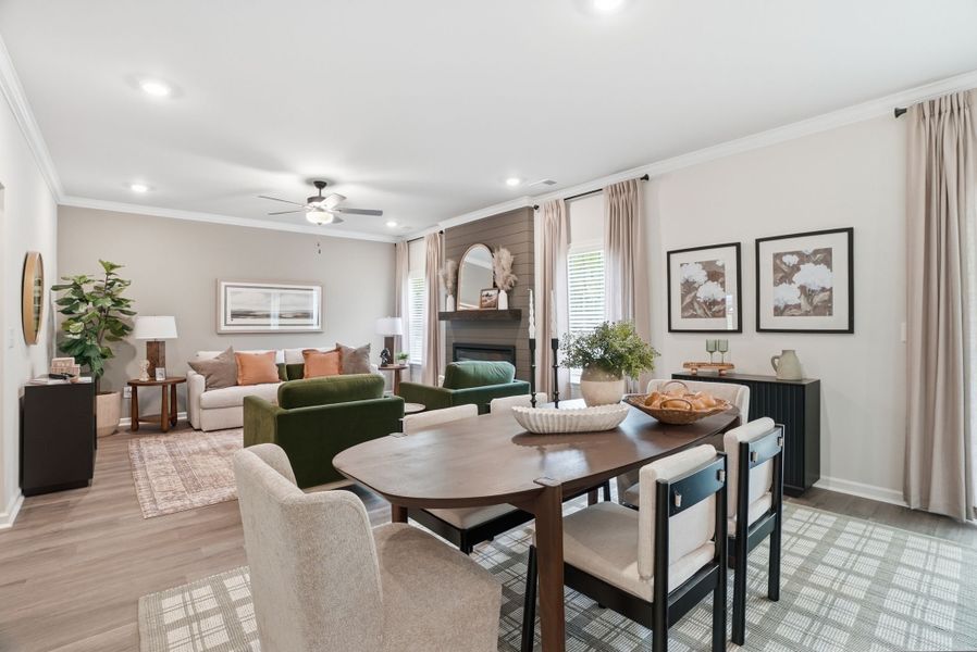 Furnished interior in a model home at Broadway Lake in Anderson (Image 8).
