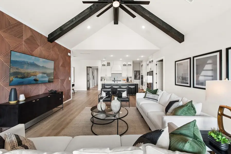 Furnished interior in a model home at East View Farms in Georgetown (Image 7).