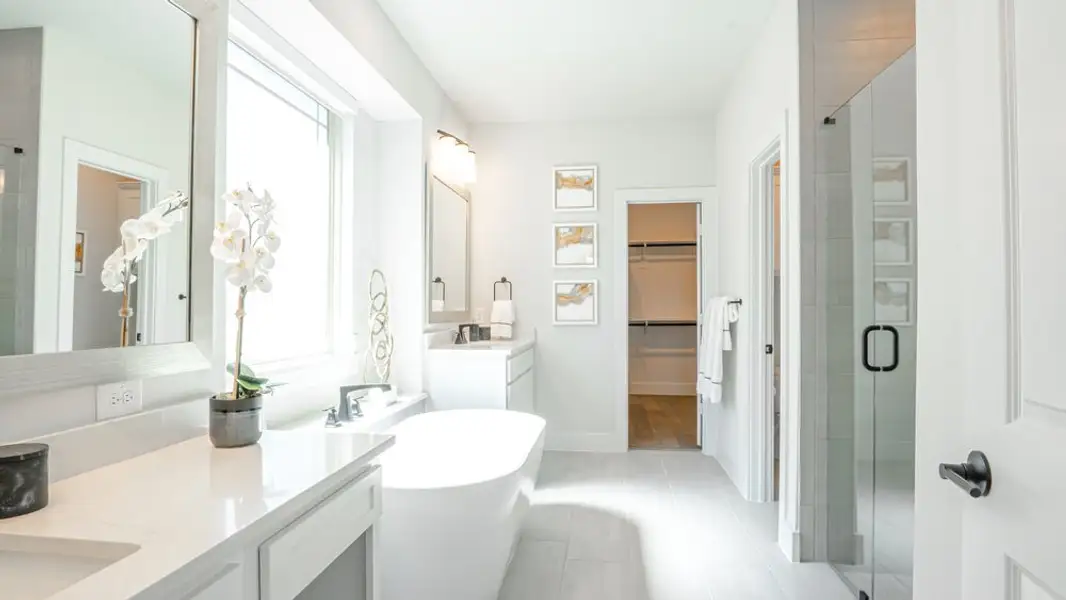 Furnished interior in a model home at Brookfield in Melissa (Image 12). Furnished interior in a model home at Brookfield in Melissa (Image 12).