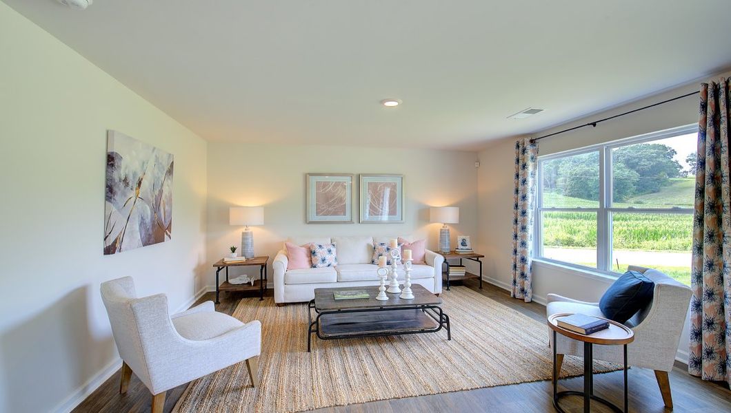 Furnished interior in a model home at Patton Cove in Clyde (Image 5).