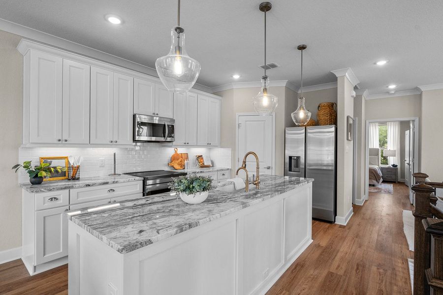Furnished interior in a model home at Friedrich Hill in San Antonio (Image 42).