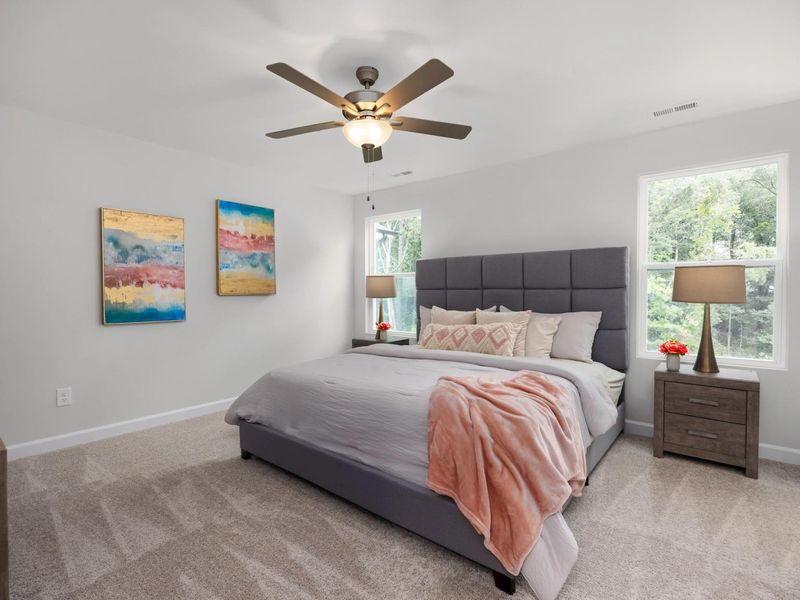 Furnished interior in a model home at Gregory Village in Lillington (Image 20).