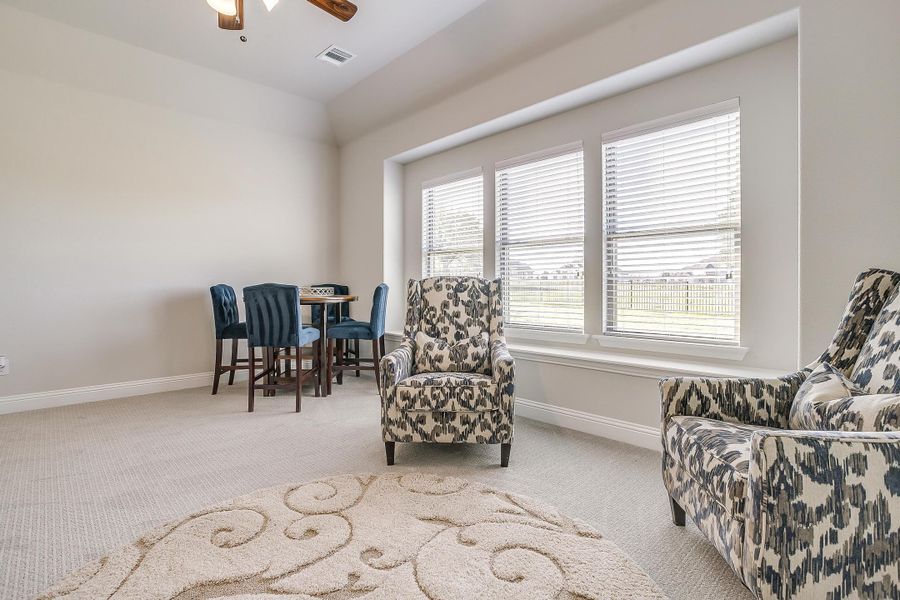 Furnished interior in a model home at Heritage in McLendon-Chisholm (Image 45). Furnished interior in a model home at Heritage in McLendon-Chisholm (Image 45).