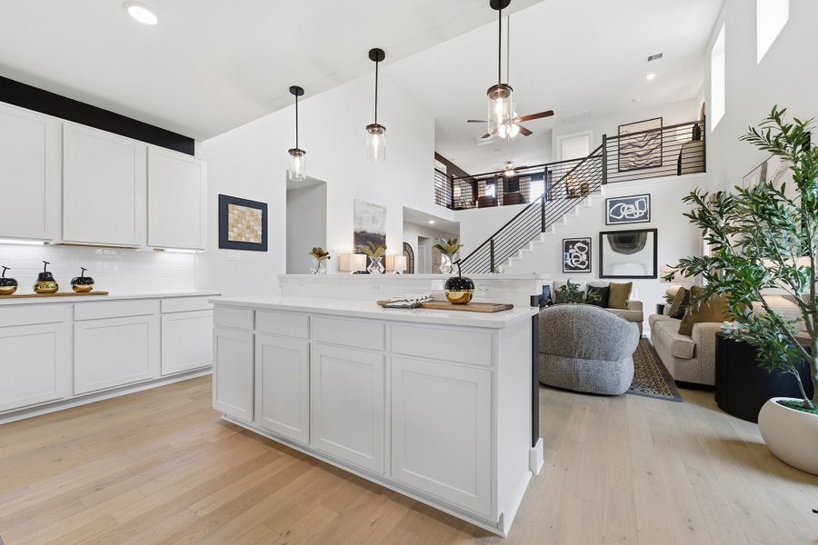 Furnished interior in a model home at Pecan Estates in Crosby (Image 32).