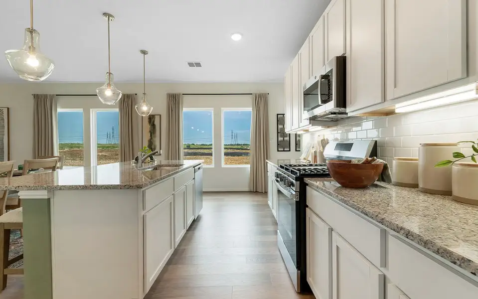 Furnished interior in a model home at Garden Grove in San Antonio (Image 9). Furnished interior in a model home at Garden Grove in San Antonio (Image 9).