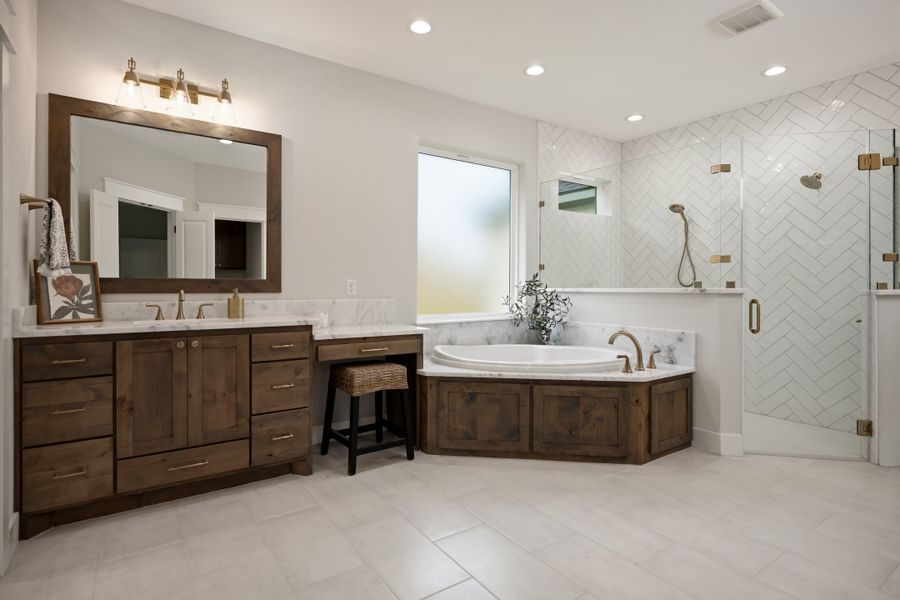 Furnished interior in a model home at Greenbrier in Bryan (Image 17). Furnished interior in a model home at Greenbrier in Bryan (Image 17).