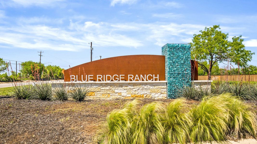 Blue Ridge Ranch Entrance Monument