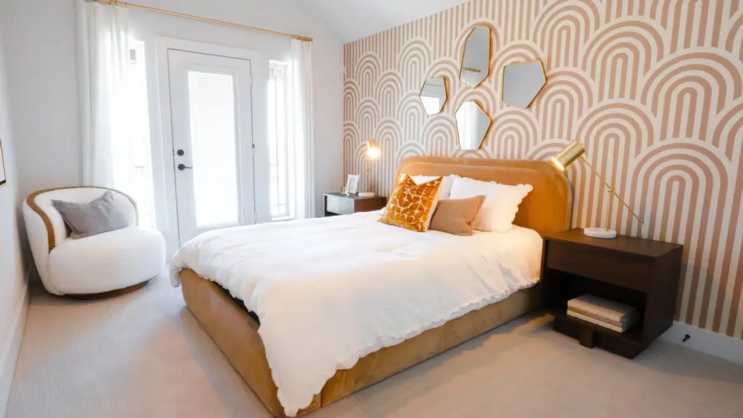 Furnished interior in a model home at Brookfield in Melissa (Image 16). Furnished interior in a model home at Brookfield in Melissa (Image 16).