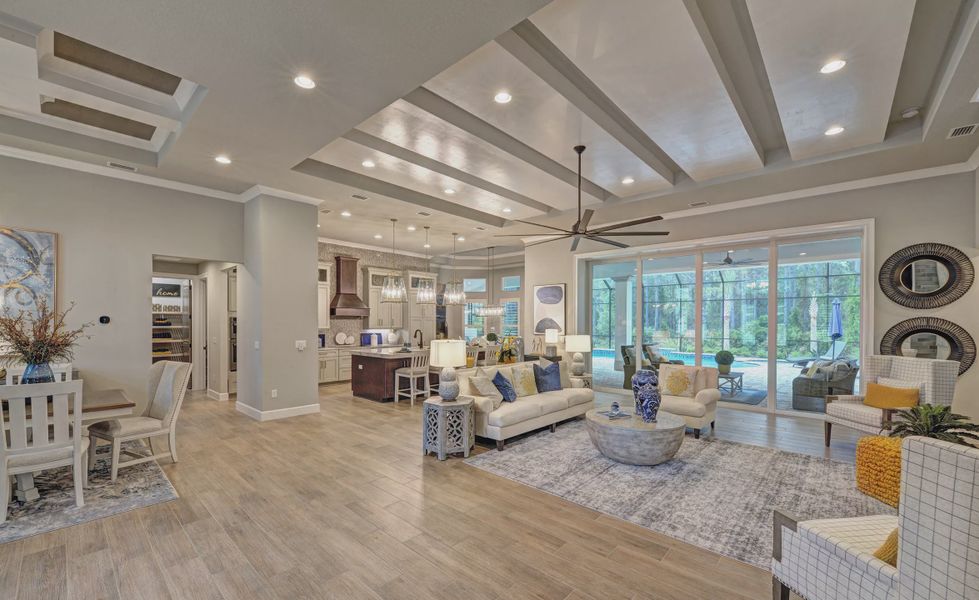 Furnished interior in a model home at The Conservatory at Hammock Beach in Palm Coast (Image 5).