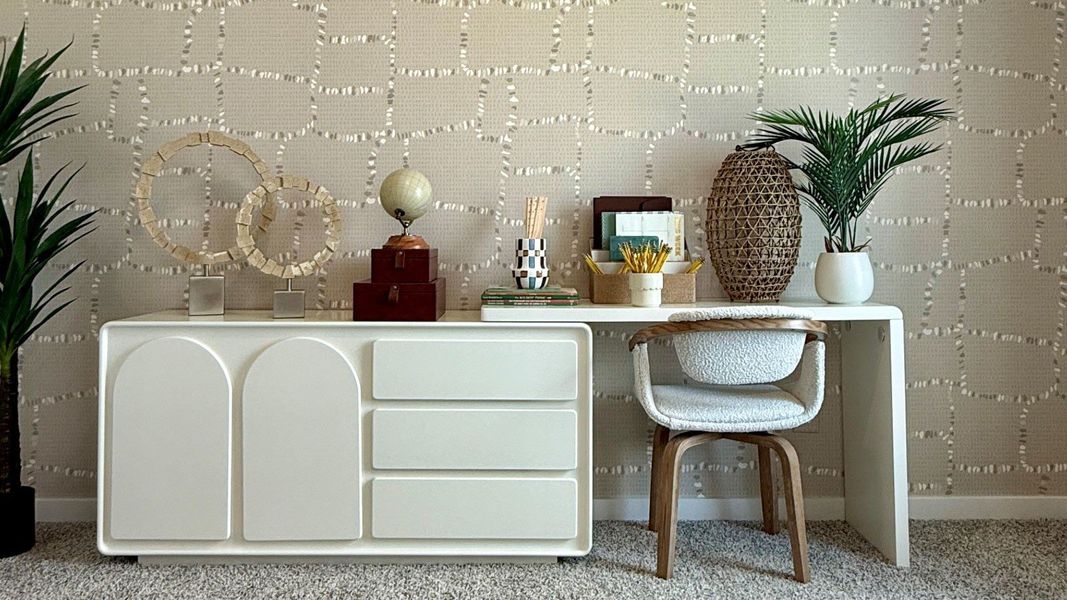 Furnished interior in a model home at Westward Pointe in Sealy (Image 24).