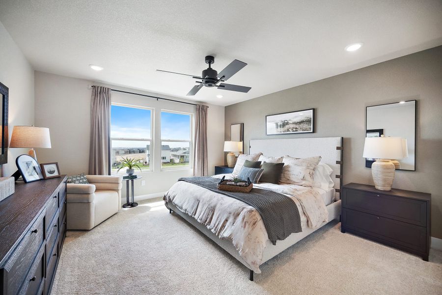 Furnished interior in a model home at Trails at Aspen Ridge-3 in Colorado Springs (Image 47). Furnished interior in a model home at Trails at Aspen Ridge-3 in Colorado Springs (Image 47).