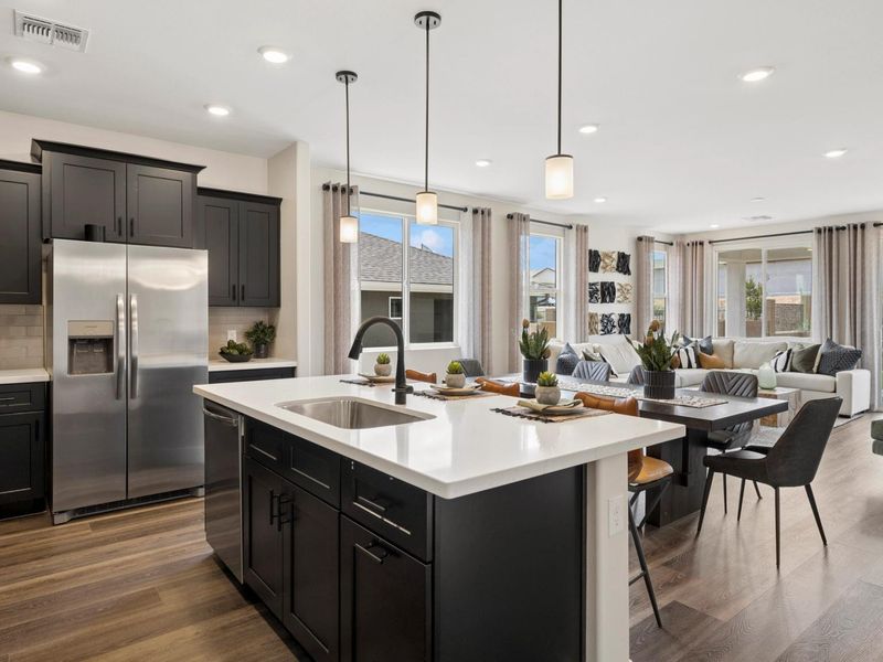 Furnished interior in a model home at South Ranch Western Collection in Prescott (Image 8).