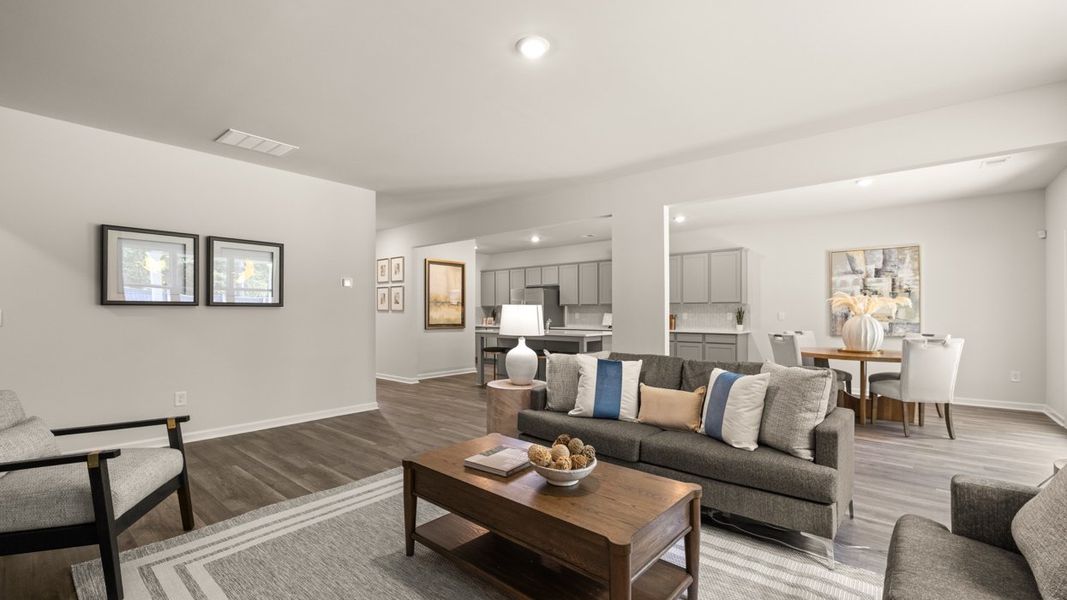 Furnished interior in a model home at Jackson Landing in Jefferson (Image 19).