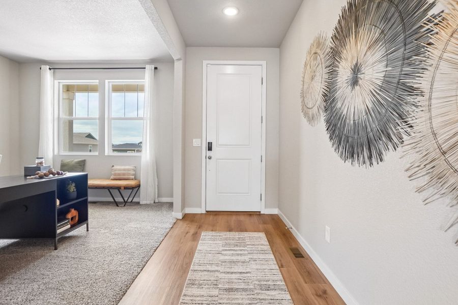 Furnished interior in a model home at Aspen Ranch in Fountain (Image 6).