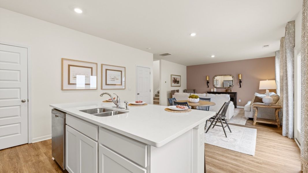 Furnished interior in a model home at Oakchase at Hampton in Hampton (Image 10).